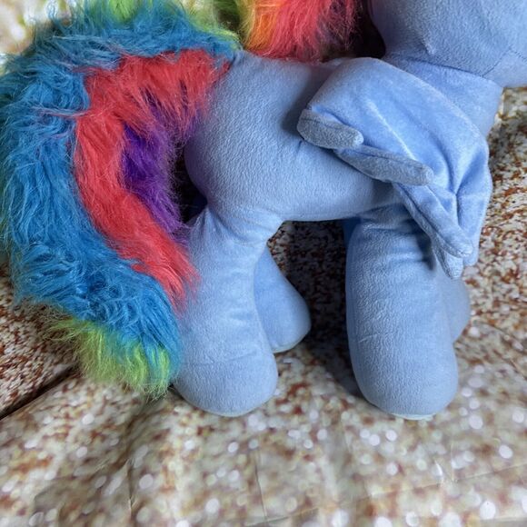 My Little Pony Large Plush Stuffed Toy 20" Rainbow Dash Hasbro Blue Pegasus 2014 - Picture 6 of 8